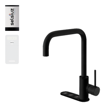 Selsiuz Unlimited 5-in-1 Haaks Sturdy Black single boiler - Titanium