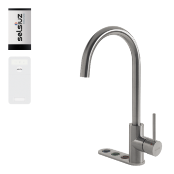 Selsiuz Unlimited 5-in-1 Rond Inox single boiler - Titanium